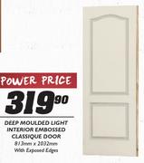 Deep Moulded Light Interior Embossed Classique Door 813x2032mm