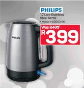 Philips 1.7Ltr Stainless Steel Kettle HD9350/90