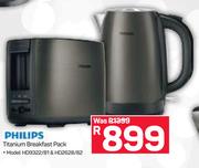 Philips Titanium Breakfast Pack HD9322/81 & HD2628/82