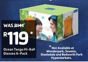 Ocean Tango Hi Ball Glasses 6 Pack