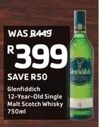 Glenfiddich 12 Year Old Single Malt Scotch Whisky-750ml
