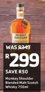 Monkey Shoulder Blended Malt Scotch Whisky-750ml