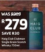 Haig Club Clubman Single Grain Scotch Whisky-750ml