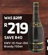 KWV 10 Year Old Brandy-750ml