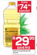 PnP Pure Sunflower Oil-2Ltr 