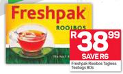 Freshpak Rooibos Tagless Teabags-80s