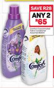 Comfort Concentrated Fabric Conditioner Assorted-2 x 800ml
