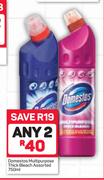 Domestos Multi Purpose Thick Bleach Assorted-750ml