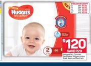 Huggies Dry Comfort Disposable Nappies Value Pack Assorted-Per Pack
