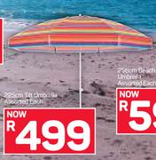225cm Tilt Umbrella Assorted-Each