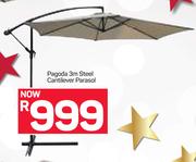 Pagoda 3m Steel Cantilever Parasol