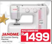 Janome 52 Function Sewing Machine RE1712