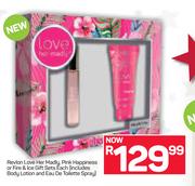 Revlon Lover Her Madly, Pink Happiness Or Fire & Ice Gift Sets-Each