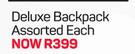 Deluxe Backpack Assorted-Each