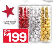 60mm Baubles Tube 50 Back