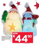 100mm LED Acrylic Showman & Santa battery Operated Lights