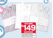Little Republic Hooded Baby Towel With Bunny Ears In Assorted Colours-Each