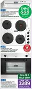 KIC Stainless Steel Extractor Fan + Stainless Steel Hob +Stainless Steel Eye Level/Undercounter Oven