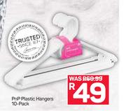 PnP Plastic Hangers 10 Pack