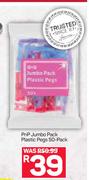 PnP Jumbo Pack Plastic Pegs 50 Pack
