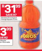 Brookes Oros Original Orange Squash-2Ltr