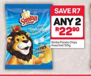 Simba Potato Chips Assorted-2 x 125g