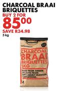 Charcoal Braai Briquettes-2x5Kg