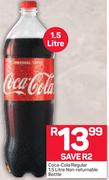 Coca Cola Regular Non Returable Bottle-1.5Ltr