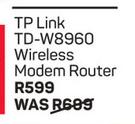 TP-Link TD-W8960 Wireless Modem Router