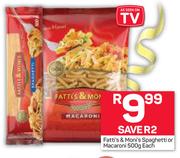 Fatti's & Moni's Spaghetti Or Macaroni-500g Each