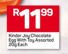 Kinder Joy Chocolate Egg With Toy Assorted-20g Each