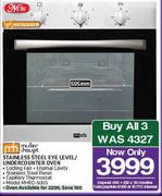 Muller & Haupt Stainless Steel Eye Level/Undercounter Oven MHEO 500S-595mm