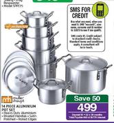 Muller & Haupt 14 Piece Aluminium Pot Set-Per Set