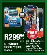 Gillette Fusion Proglide Blades-4 Per Pack