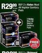 Kotex Maxi All Nighter Sanitary Pads-16 Per Pack
