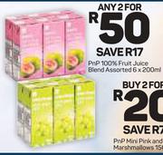 Pnp 100% Fruit Juice Blend-2 X 6X200ml