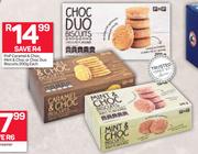 PnP Caramel & Choc Mint & Choc Or Choc Duo Biscuits-200g Each