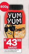 Yum Yum Peanut Butter Assorted-800g Each