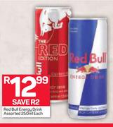 Red Bull Energy Drink Assorted-250ml Each
