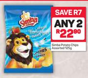 Simba Potato Chips Assorted-2 x 125g
