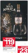 Wild Africa Cream Liqueur-750ml & 2 Glasses Gift Pack