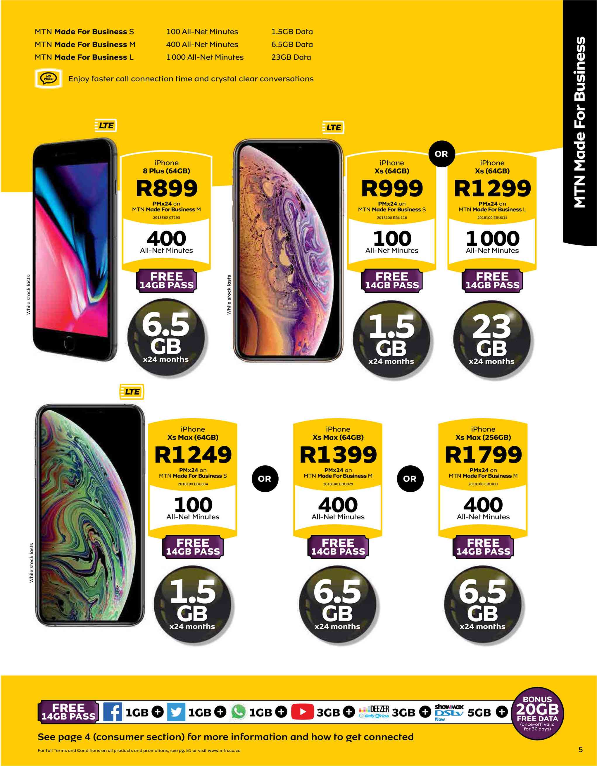 Special Apple iPhone Xs max (256GB)On MTN Made For Business M — www