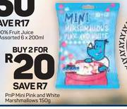 Pnp Mini Pink And White Marshmallows-2X150g
