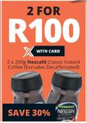 Nescafe Classic Instant Coffee (Excludes Decaffeinated)-2x200g