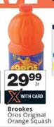Brookes Oros Original Orange Squash-2Ltr