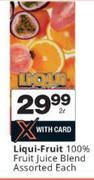 Liqui-Fruit 100% Fruit Juice Blend-2Ltr Each