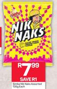 Simba Niknaks Assorted-135g