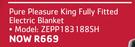 Pure Pleasure King Fully Fitted Electric Blanket ZEPP183188SH