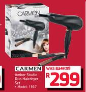 Carmen Amber Studio Duo Hairdryer Set