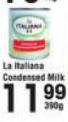 La Italiana Condensed Milk-390g